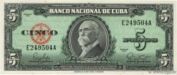 5 Pesos CUBA  1960 P.092a