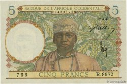 5 Francs FRENCH WEST AFRICA  1942 P.25
