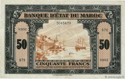 50 Francs MAROKKO  1943 P.26a