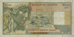 50 Nouveaux Francs ALGÉRIE  1959 P.120a TB