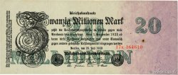 20 Millions Mark GERMANY  1923 P.097b