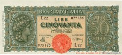 50 Lire ITALIE  1944 P.074