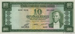 10 Lira TURKEY  1951 P.157a