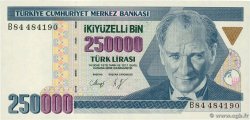 250000  Lirasi TURQUIE  1992 P.207 SPL