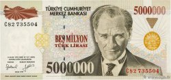 5000000 Lira TURQUIE  1997 P.210a
