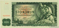 100 Korun TSCHECHOSLOWAKEI  1961 P.091c