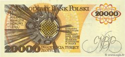 20000 Zlotych POLOGNE  1989 P.152a NEUF