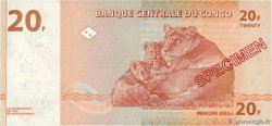 20 Francs Spécimen RÉPUBLIQUE DÉMOCRATIQUE DU CONGO  1997 P.088s NEUF