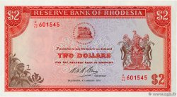 2 Dollars RHODESIA  1972 P.31f