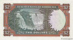 2 Dollars RHODESIA  1972 P.31f AU+