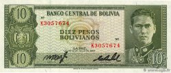 10 Pesos Bolivianos BOLIVIA  1962 P.154a