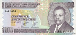 100 Francs BURUNDI  2006 P.37e