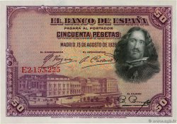 50 Pesetas SPANIEN  1928 P.075a