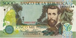 5000 Pesos KOLUMBIEN  2001 P.452a