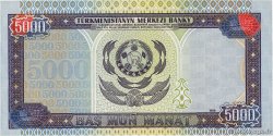 5000 Manat TURKMENISTAN  1999 P.12a q.SPL