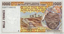 1000 Francs WEST AFRIKANISCHE STAATEN  2002 P.111Ak