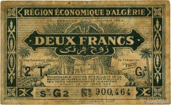 2 Francs ALGÉRIE  1944 P.102 B+