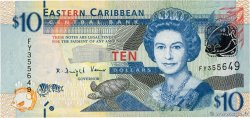 10 Dollars CARIBBEAN   2012 P.52a