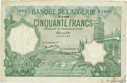 50 Francs ALGÉRIE  1936 P.080a