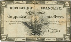 400 Livres FRANCE  1792 Ass.38a