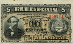 5 Centavos ARGENTINE  1884 P.005 SPL