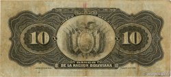10 Bolivianos BOLIVIA  1911 P.107b F