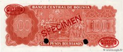 100 Pesos Bolivianos Spécimen BOLIVIA  1962 P.164s UNC