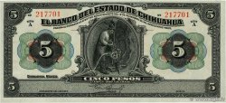 5 Pesos MEXICO  1913 PS.0132a