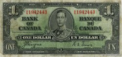 1 Dollar CANADA  1937 P.058e
