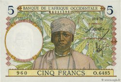 5 Francs FRENCH WEST AFRICA (1895-1958)  1939 P.21