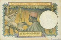 5 Francs FRENCH WEST AFRICA (1895-1958)  1937 P.21 AU