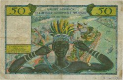 50 Francs FRENCH WEST AFRICA (1895-1958)  1956 P.45 VF-