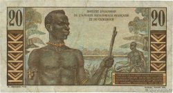 20 Francs Émile Gentil IE FRENCH EQUATORIAL AFRICA  1957 A.139a F+
