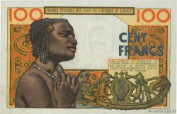 100 Francs WEST AFRICAN STATES  1961 P.101Ab VF