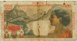 1 NF sur 100 Francs La Bourdonnais FRENCH ANTILLES  1960 P.01a G