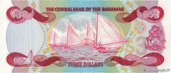 3 Dollars BAHAMAS  1984 P.44 UNC