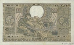 100 Francs - 20 Belgas BELGIUM  1935 P.107