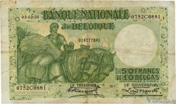 50 Francs - 10 Belgas BELGIUM  1930 P.101