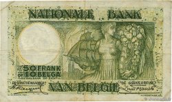 50 Francs - 10 Belgas BELGIUM  1930 P.101 F+