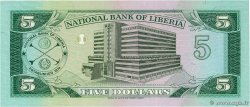 5 Dollars LIBERIA  1991 P.20 UNC