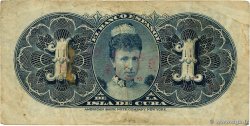 1 Peso CUBA  1896 P.047b TB