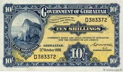 10 Shillings GIBRALTAR  1958 P.17