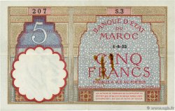 5 Francs MAROC 1922 P.23Aa