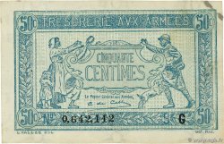 50 Centimes TRÉSORERIE AUX ARMÉES 1917 FRANKREICH  1917 VF.01.07 SS