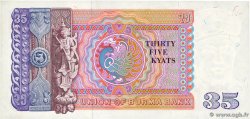 35 Kyats BIRMANIE  1986 P.63 pr.NEUF