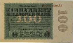 100 Millionen Mark GERMANY  1923 P.107a