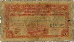 25 Piastres SYRIE  1942 P.051 B
