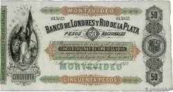 50 Pesos Non émis URUGUAY Montevideo 1872 PS.238r SUP