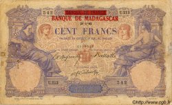 100 Francs Non émis MADAGASCAR  1893 P.034 BC