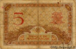 5 Francs MADAGASCAR  1940 P.035 B+